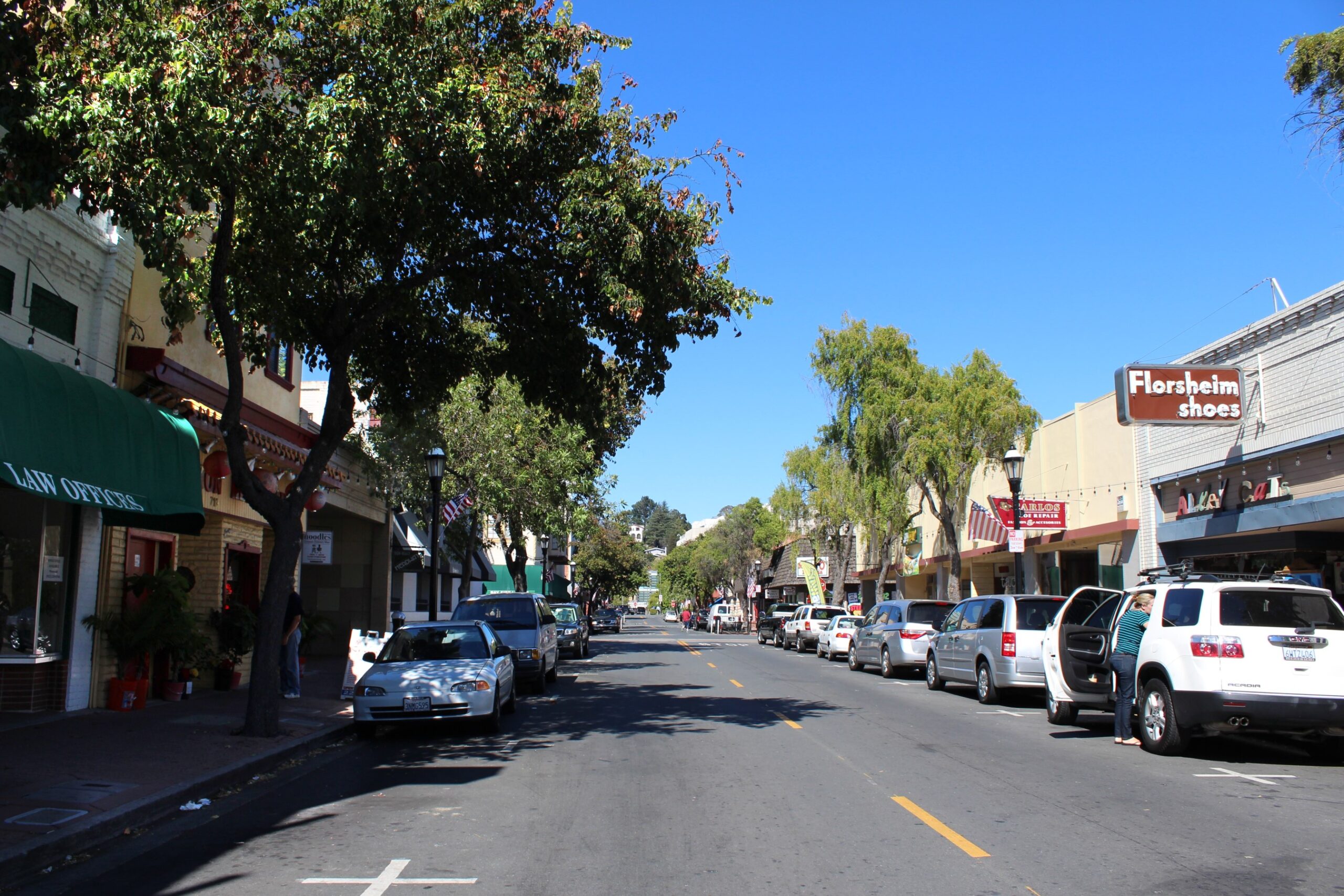 Downtown Martinez, CA Main Street shops near local real estate